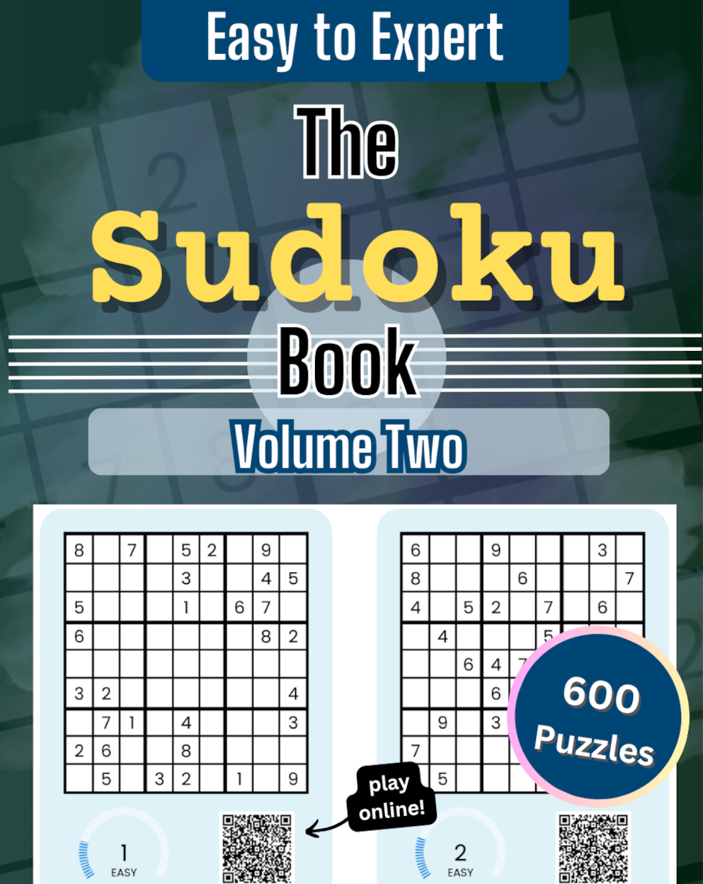 Cover of Easy to Expert Sudoku Book: Volume 2