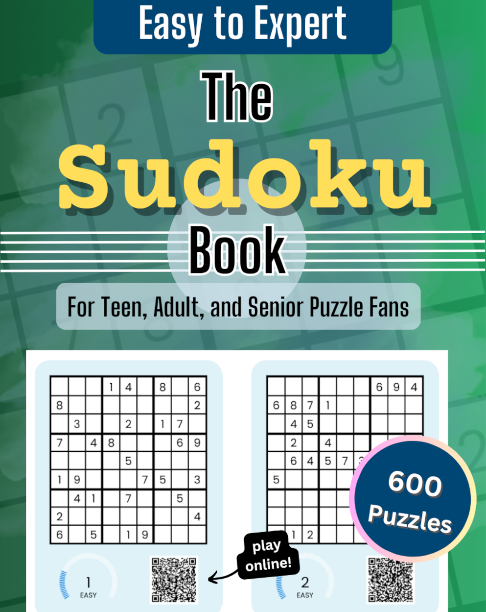 Cover of Easy to Expert Sudoku Book